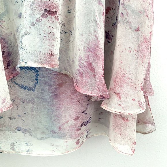 Show Me Your Mumu Size M Jodi Rae Tank Top Rainbow Python Straps Ruffles - Picture 4 of 8